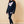 Load image into Gallery viewer, HEART SHAPE OVERSIZED HOOD - NAVY