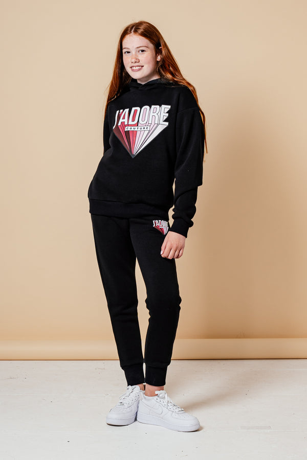 ZOOM OVERSIZED HOOD - BLACK