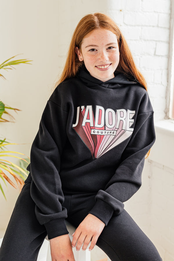 ZOOM OVERSIZED HOOD - BLACK