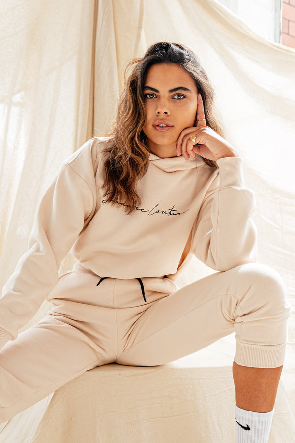 SIGNATURE OVERSIZED HOOD (W) - STONE