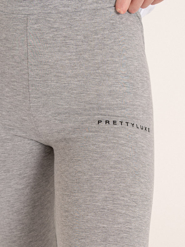Stadium Leggings- Light Grey Marl