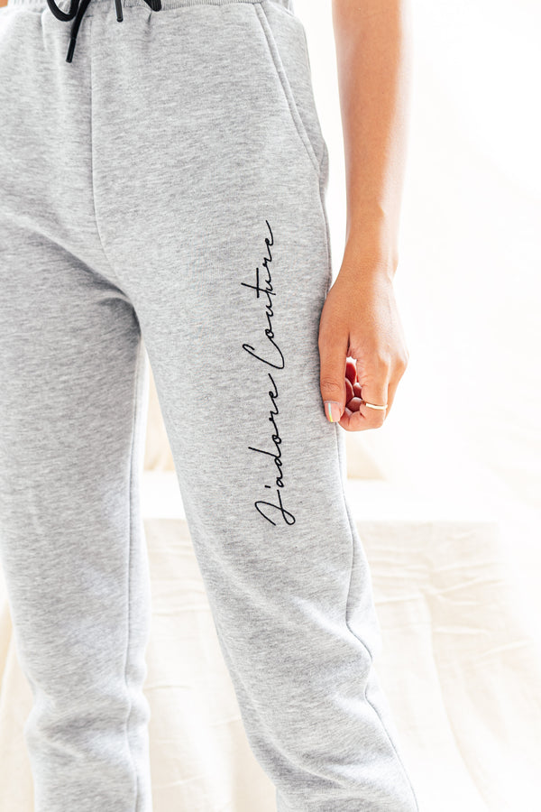 SIGNATURE JOGGERS (W) - GREY MARL