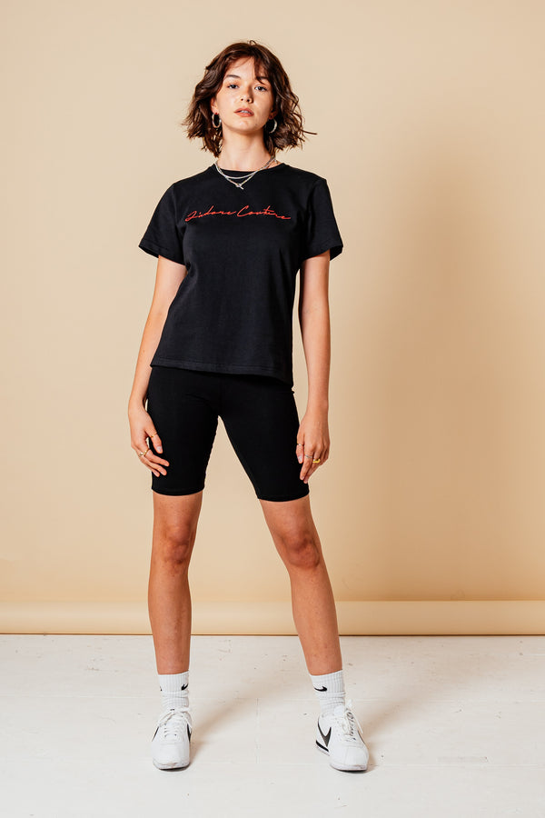 SIGNATURE T-SHIRT (W) - BLACK