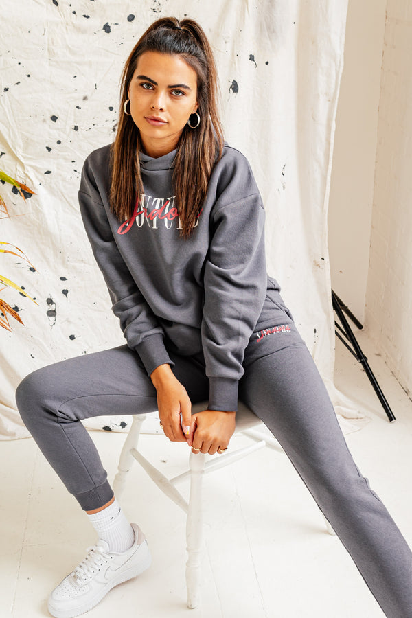 ATLAS OVERSIZED HOOD (W) - DARK GREY