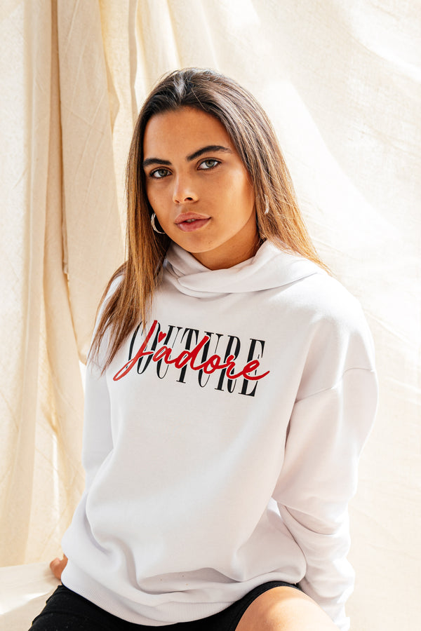 ATLAS OVERSIZED HOOD (W) - WHITE