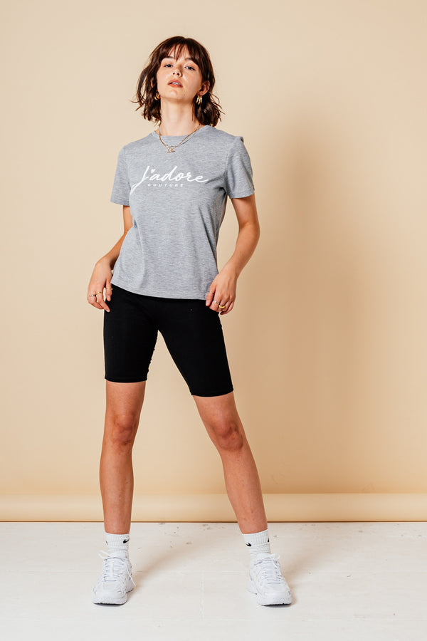 CORE T-SHIRT (W) - GREY MARL