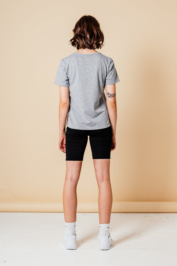 CORE T-SHIRT (W) - GREY MARL