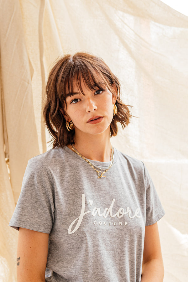 CORE T-SHIRT (W) - GREY MARL
