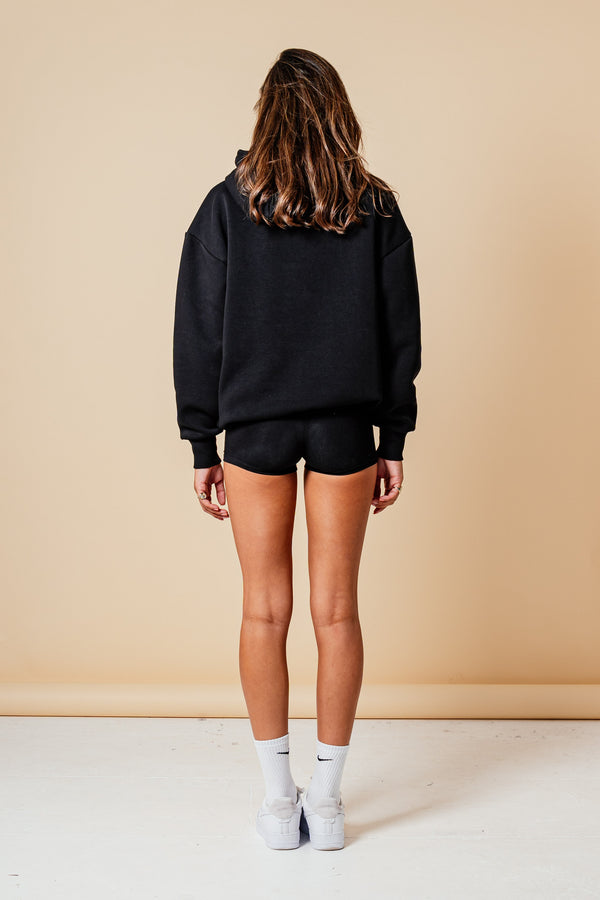 VALENTINE OVERSIZED HOOD (W) - BLACK