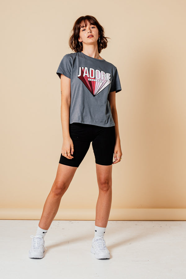 ZOOM T-SHIRT (W) - DARK GREY