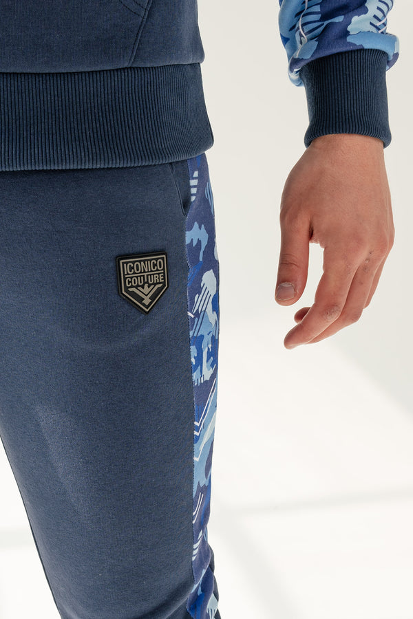 Camo Joggers – Navy/Blue