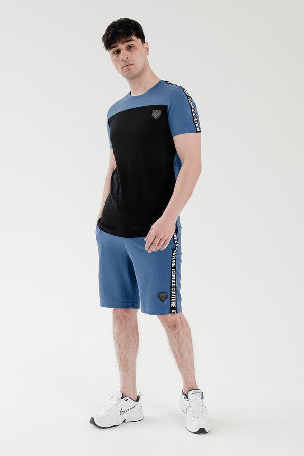 Taped Twinset – Blue/Black