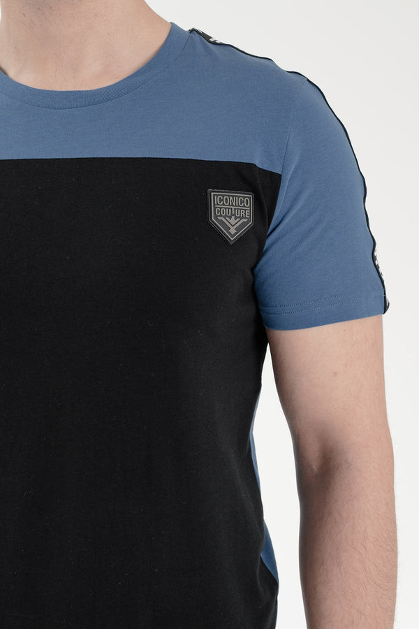 Taped Twinset – Blue/Black