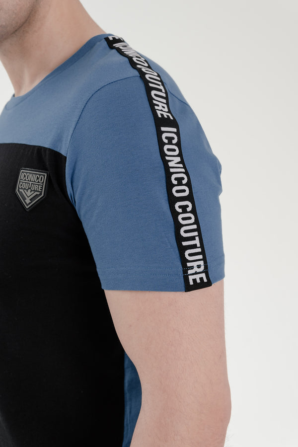 Taped Twinset – Blue/Black