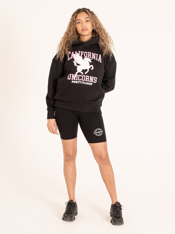 Unicorn Oversized Hood- Black