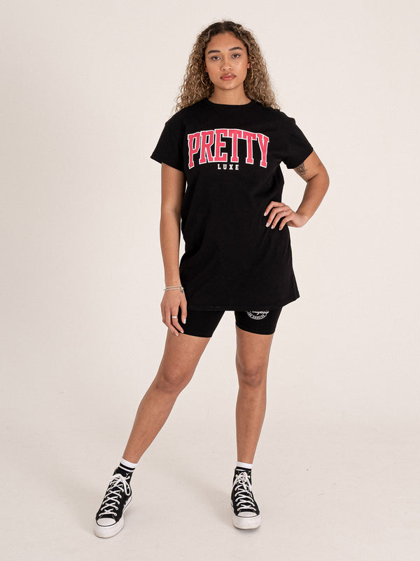 Pretty Tee Dress- Black