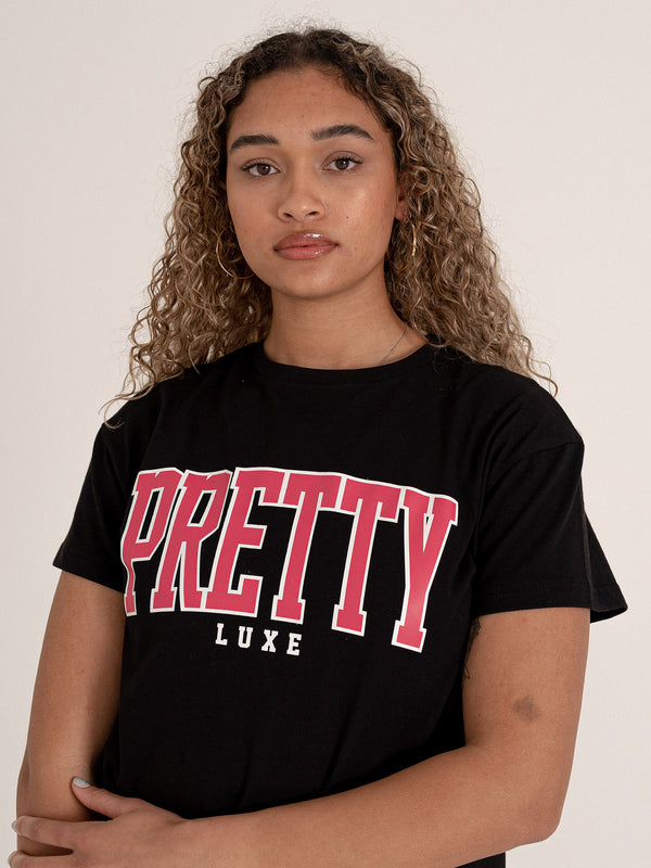 Pretty Tee Dress- Black