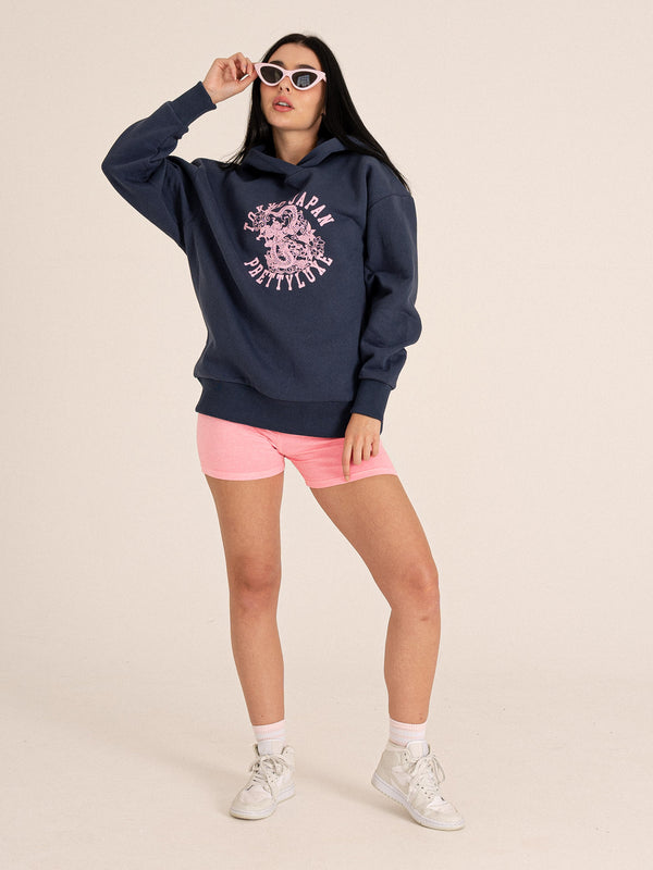 Japan Oversized Hood- Navy