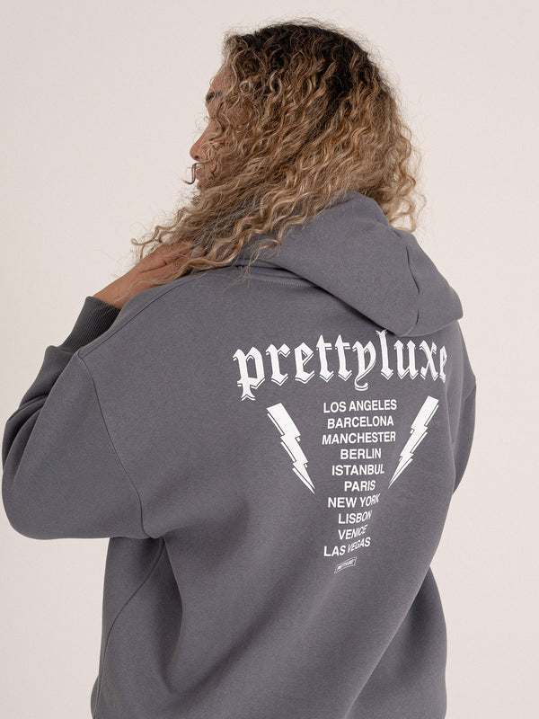 Tour Oversized Hood- Charcoal