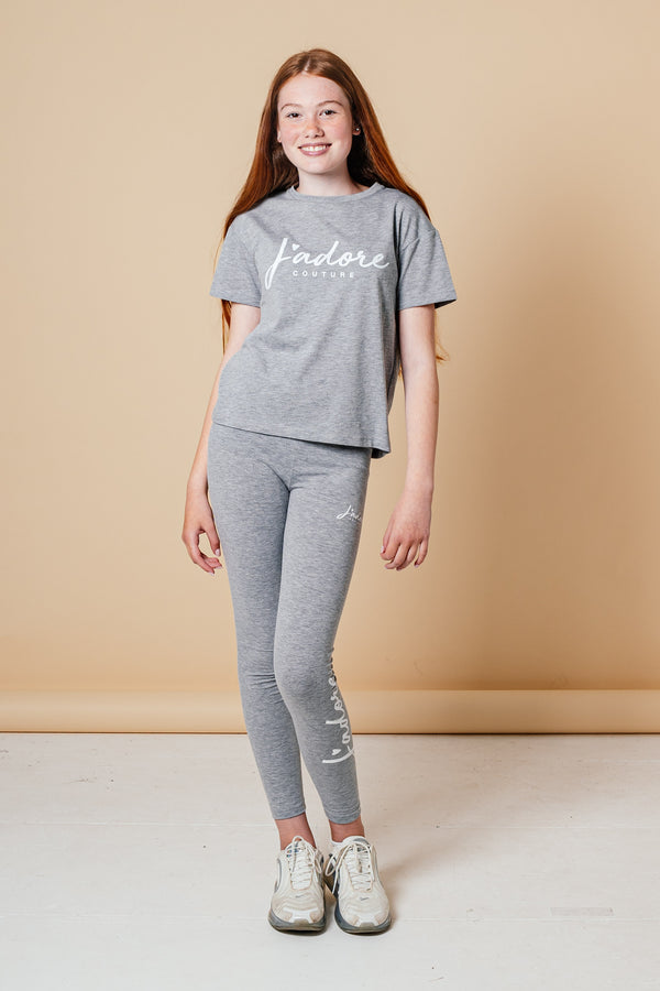 CORE LEGGING - GREY MARL
