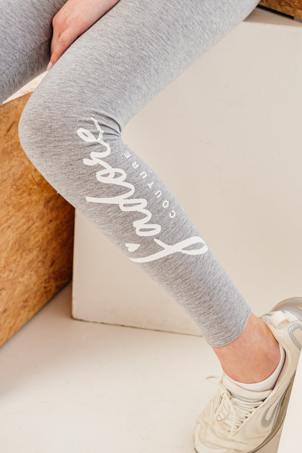 CORE LEGGING - GREY MARL