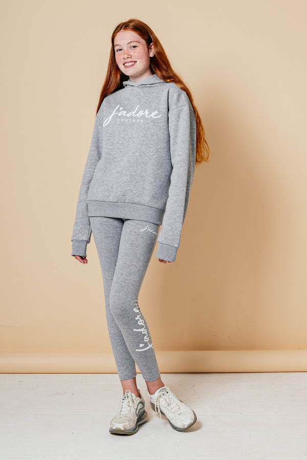 CORE OVERSIZED HOOD - GREY MARL