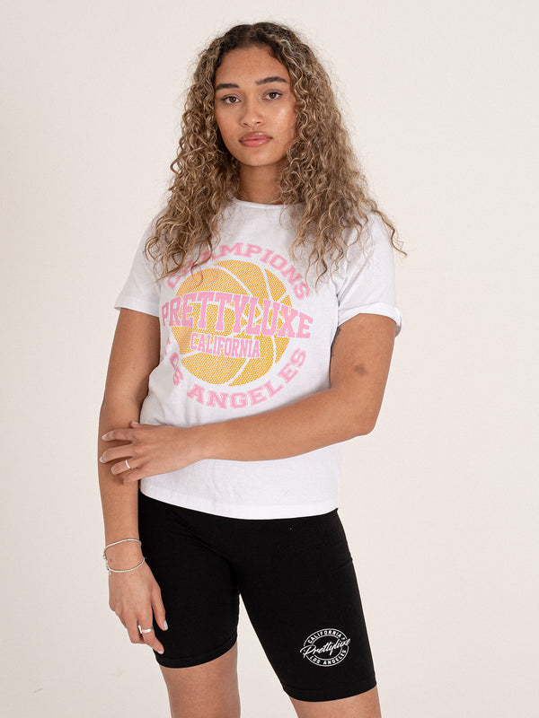 Hoops Tee- White
