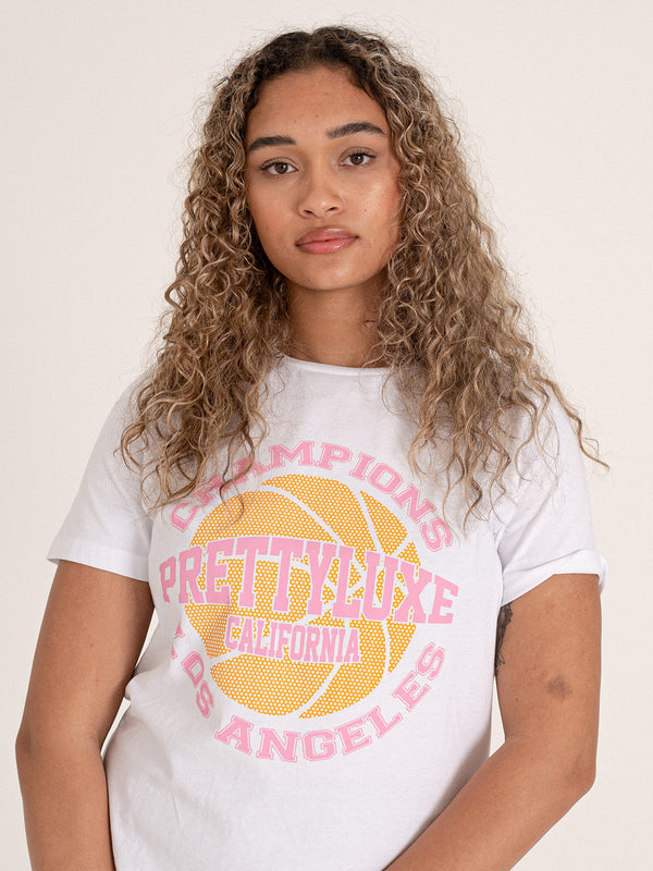Hoops Tee- White