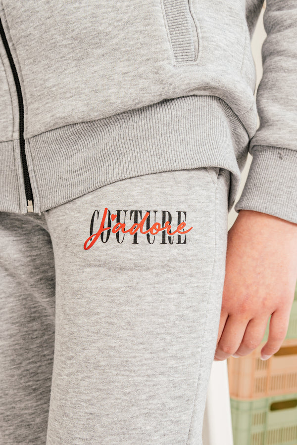 HEARTBREAK JOGGER - GREY MARL